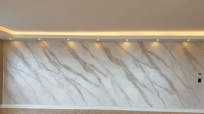 Marble-Look Walls with the Marmorino Technique