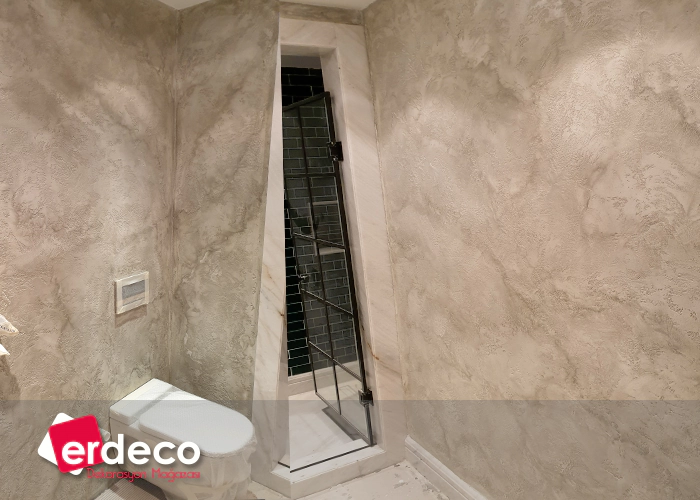 Alkentte Wc Dekoratif Duvar Calismasi