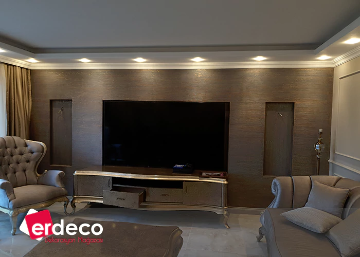 B Cekmece Mimaroba Salon Tv Duvari Dekoratif Uygulama