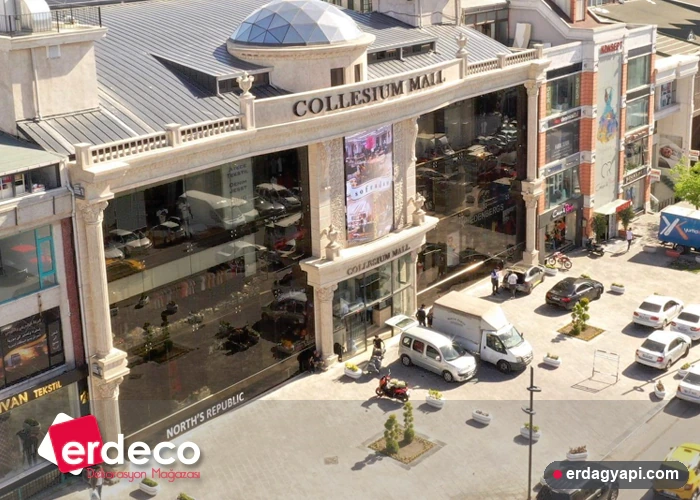 Collesium Mall Avm Dis Cephe Iitalyan Boya Uygulamasi