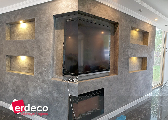Mimaroba Da Salon Duvarina Ozel Dekoratif Calismamiz