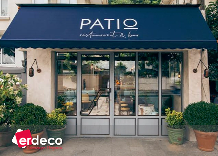 Patio Restaurant Dis Cephe Dekoratif Boya Calismasi