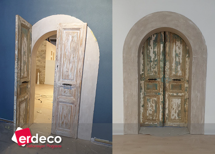 Penelople Showroom Kapi Eskitme Calismasi